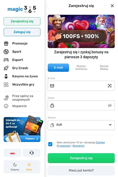 rejestracja-magic365-sasino