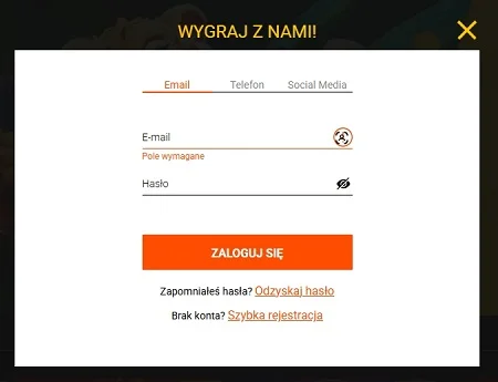 spinamba-casino-formularz-autoryzacji