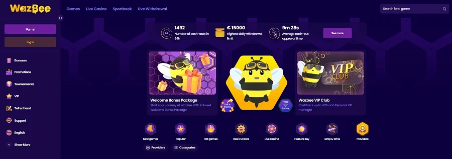 hlavní-stránka-wazbee-casino