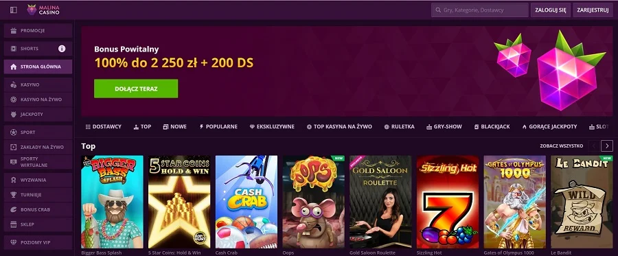 strona-glowna-malinacasino