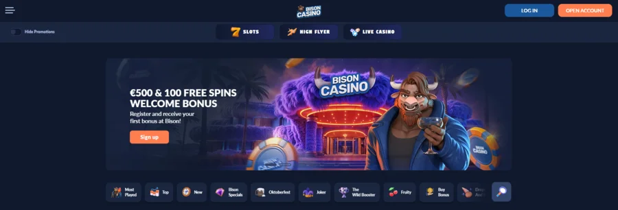 bison-casino-hlavni-stranka