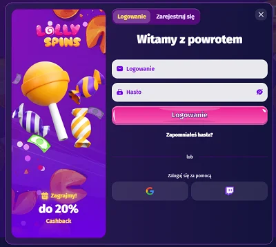 lollyspins-logowanie