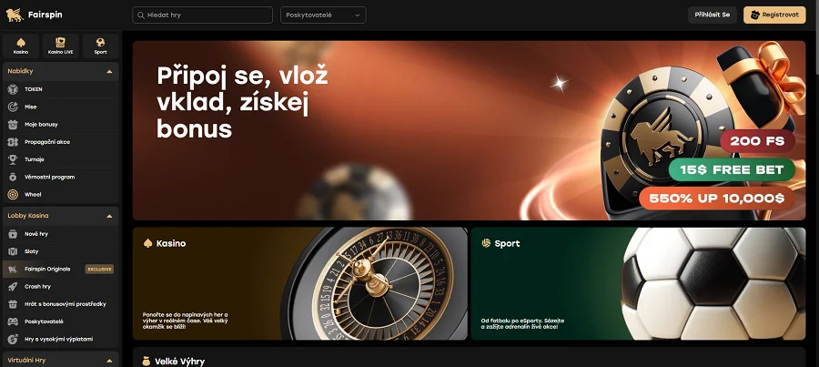 fairspin-casino-hlavní-stránka